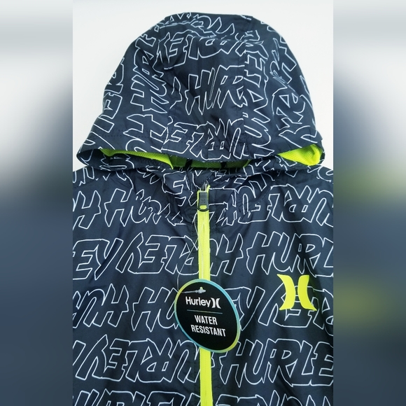 Hurley Water-Resistant Jacket Hoodie Windbreaker Jacket NEW Size XL 13-15 Years - Picture 7 of 16